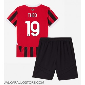 AC Milan Theo Hernandez #19 Kotipaita Lapsille 2024-25 Lyhythihainen (+ shortsit)